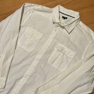 NWOT Men’s white button down shirt